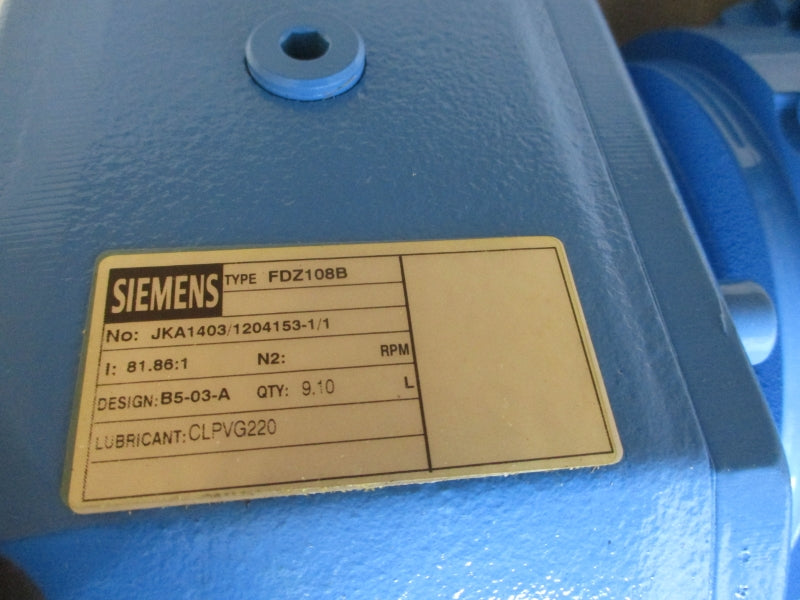 SIEMENS FDZ108B-LA132SP4E-L80/35NH 230/460V 19.40/9.70A NSMP