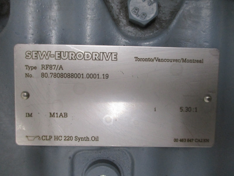 SEW-EURODRIVE K127R87DRN160M4 266/460V 32.00/18.50A (AS PICTURED) NSNP
