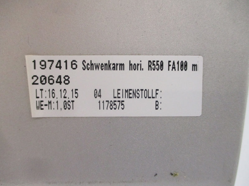 SCHWENKARM LEIMENSTOLLF 197416 R550 FA100 20648 NSNP