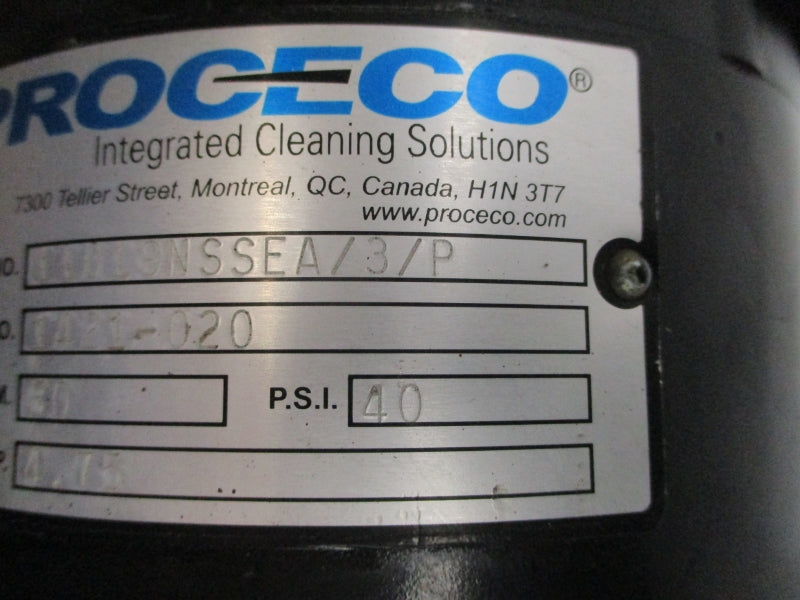 PROCECO 11019NSSEA/3/P W/ GUSHER 35F850-863 208-230/460V 7.8-7.4/3.7A 40PSI NSNP