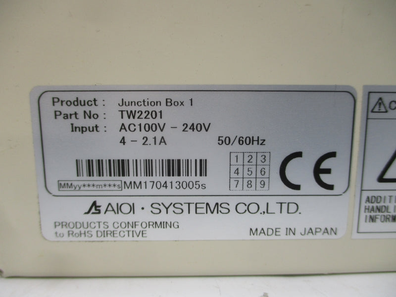 AIOI SYSTEMS TW2201 100-240VAC 4-2.1A NSNP