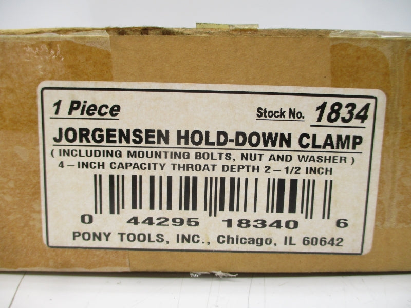 PONY JORGENSEN HEAVY DUTY HOLD DOWN CLAMP 1834 4" NSMP