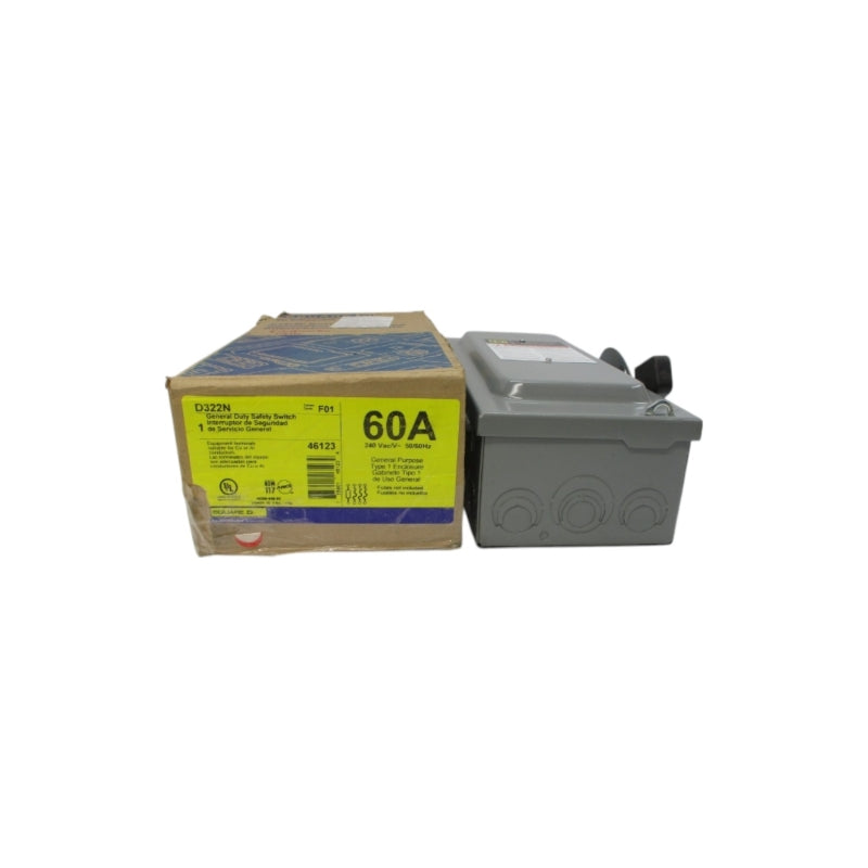 SQUARE D D322N SER. F01 240VAC 60A NSMP