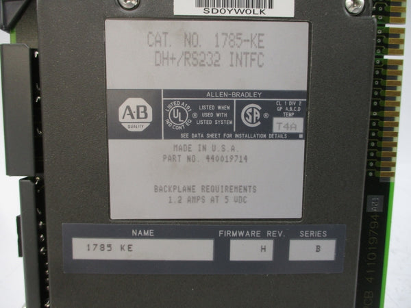 ALLEN BRADLEY 1785-KE SER. B F/W H 5VDC 1.2A UNMP