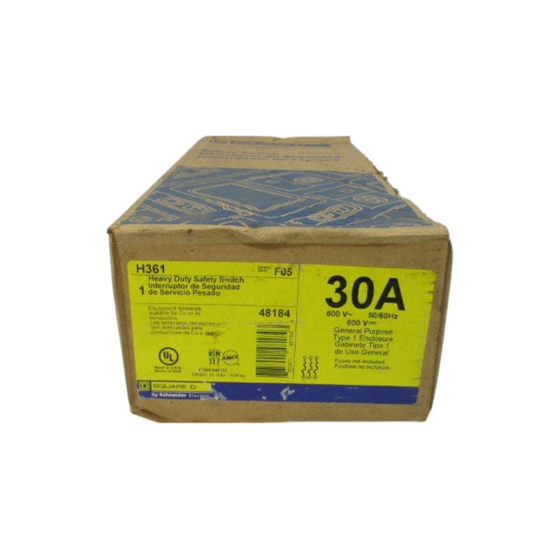 SQUARE D H361 SER. F05 600V 30A NSFS