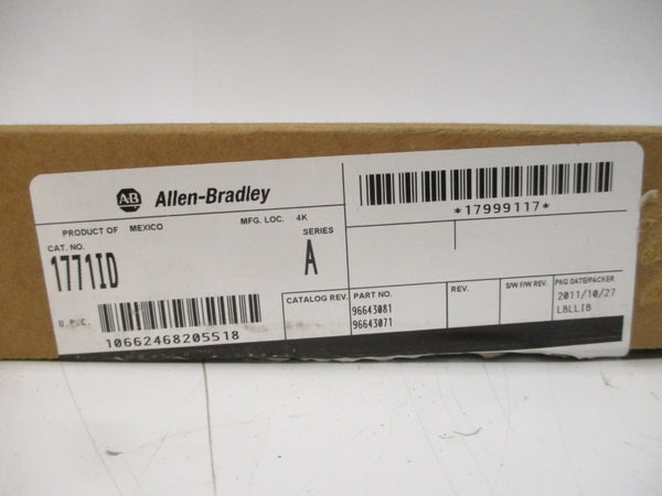 ALLEN BRADLEY 1771-ID SER. A 120VAC/DC NSMP