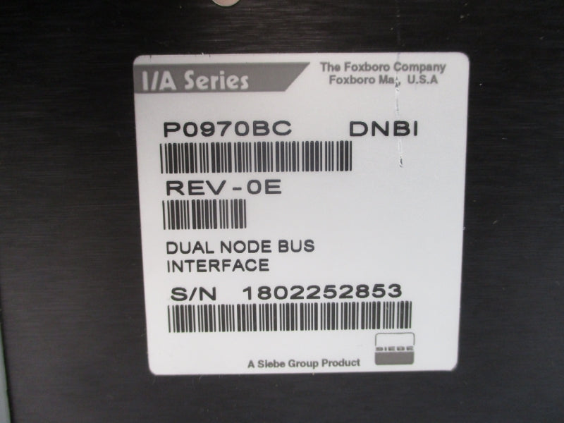 FOXBORO P0970BC REV. 0E NSNP