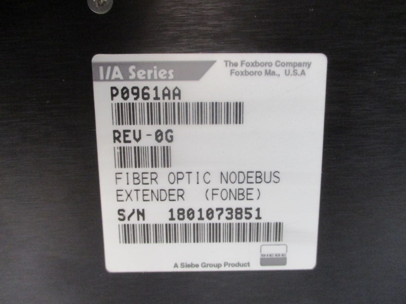 FOXBORO P0961AA REV. 0G NSNP