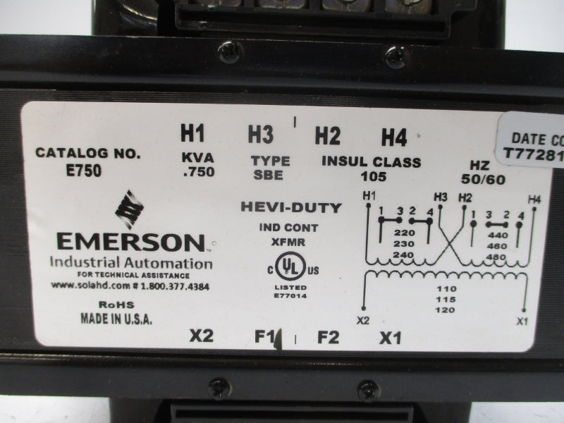 EMERSON E750 240/480V NSNP