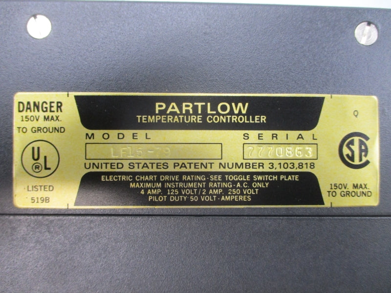 PARTLOW LF15-79 125/250VAC 4A NSNP