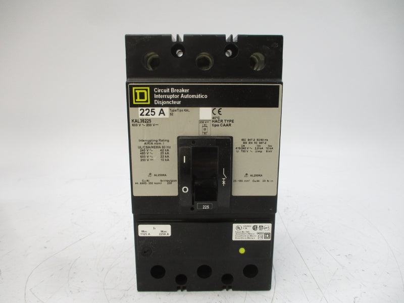 SQUARE D KAL36225 SER. 2 600V 225A (BL/Y) NSMP