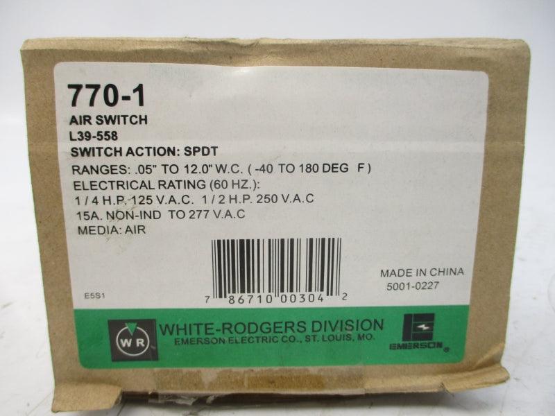 WHITE-RODGERS 770-1 125/250VAC 15A NSMP