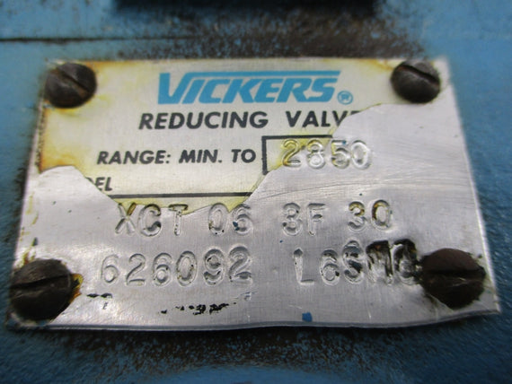 VICKERS XCT063F30 626092 2850PSI UNMP