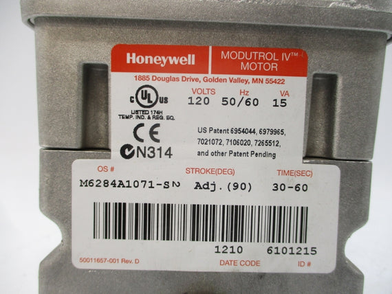 HONEYWELL M6284A1071-S 120V 30-60S NSNP