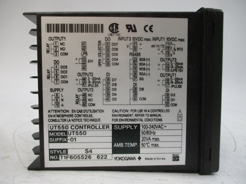 YOKOGAWA UT550-01 100-240VAC NSMP