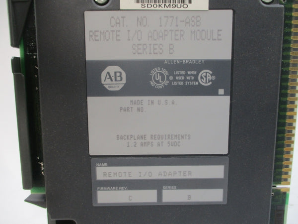 ALLEN BRADLEY 1771-ASB SER. B F/W C 5VDC 1.2A NSMP