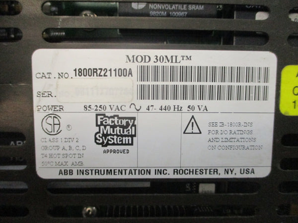ABB 1800RZ21100A 30ML 85-250VAC UNMP