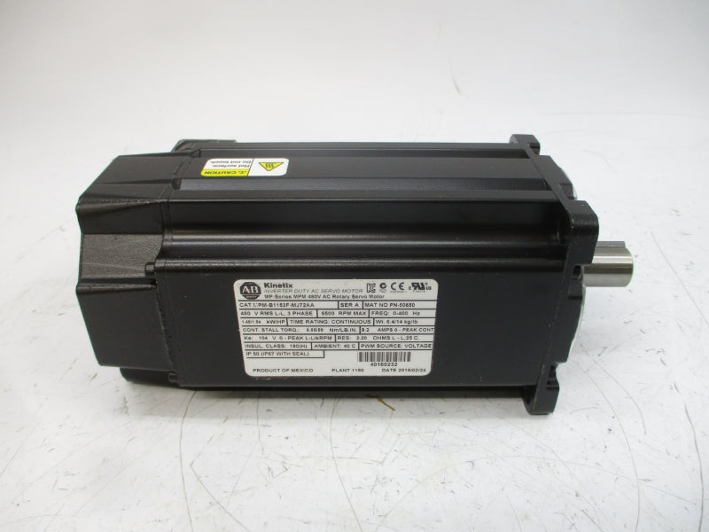 ALLEN BRADLEY MPM-B1153F-MJ72AA SER. A 480VAC 9.2A NSMP