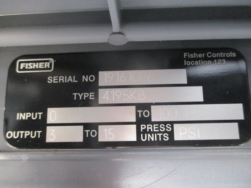 FISHER CONTROLS FS4195KB532 3-15PSI NSMP