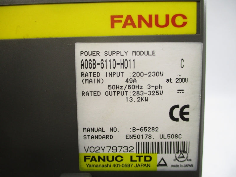 FANUC A06B-6110-H011 200-230V 49A UNMP