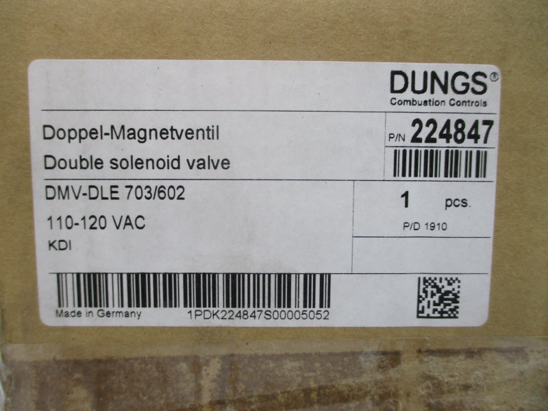 DUNGS DMV-DLE703/602 224847 110-120VAC 5-7PSI NSMP