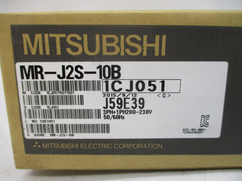 MITSUBISHI MR-J2S-10B 200-230VAC 0.9A NSMP