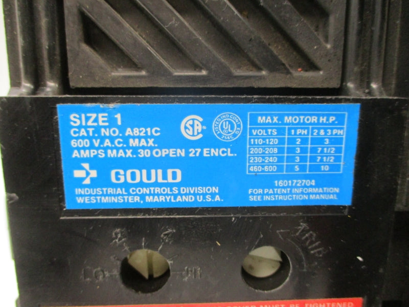 GOULD A821C 600VAC 30A UNMP