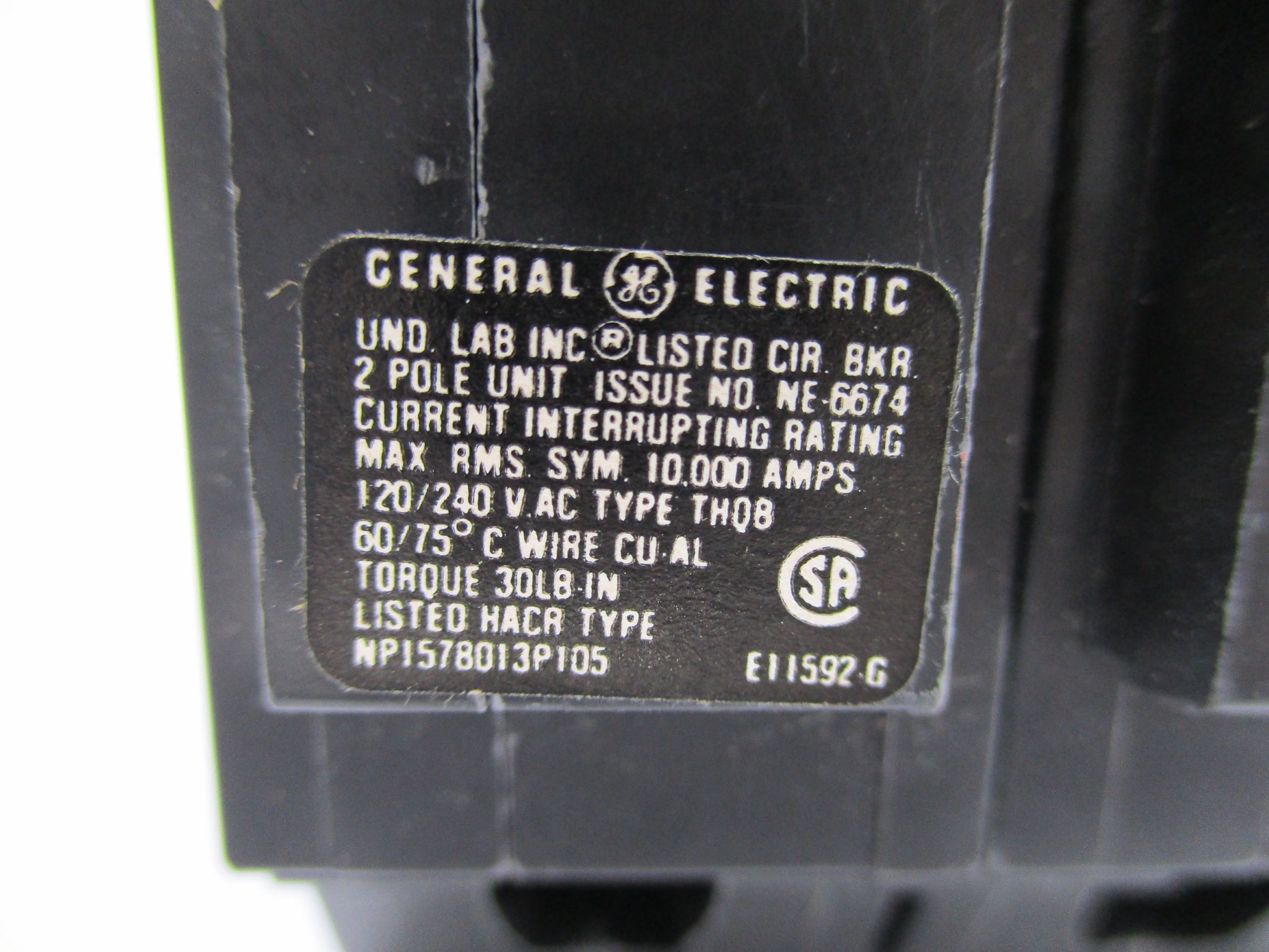 GENERAL ELECTRIC THQB230 30A 120/240VAC NSNP