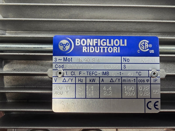 BONFIGLIOLI BN90S4 8D40020443 230/460V 4.4/2.2A NSNP