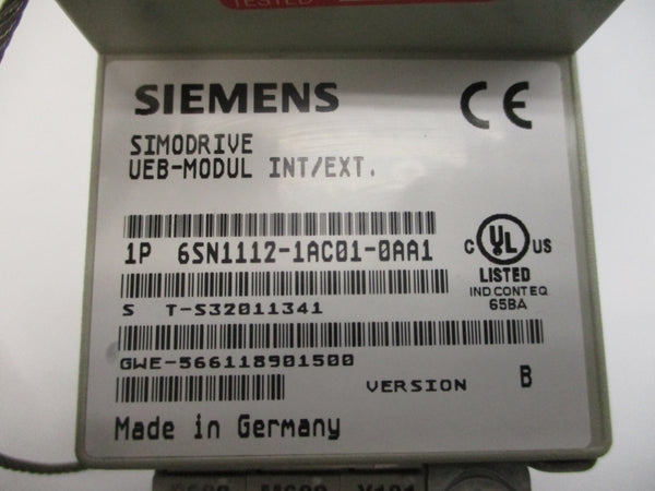 SIEMENS 6SN1112-1AC01-0AA1 480VAC UNMP