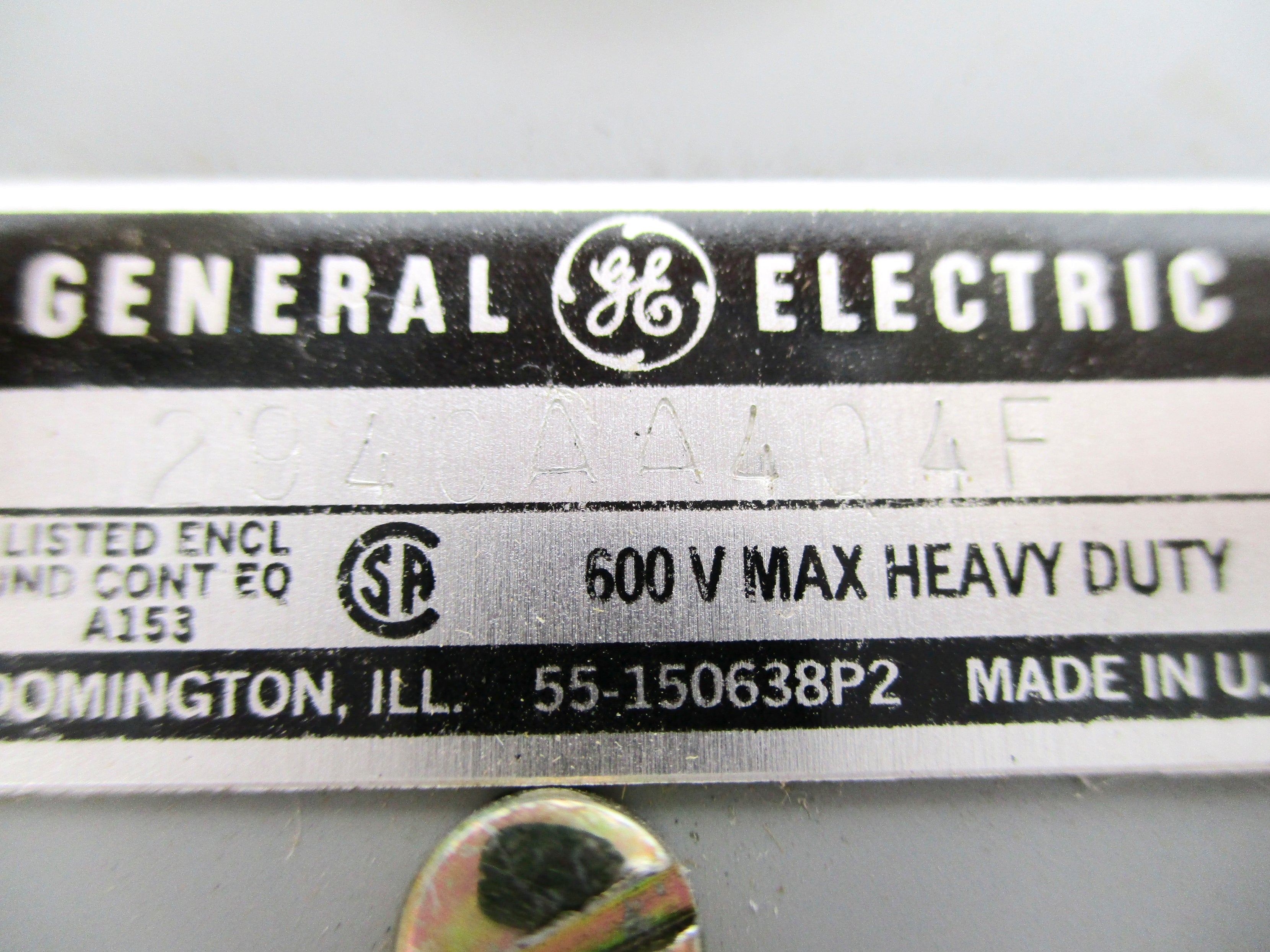 GENERAL ELECTRIC CR2940AA404F NSNP