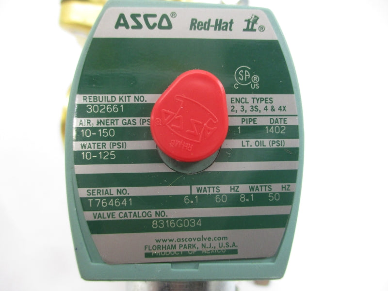 ASCO 8316G034 24V 10-150PSI 1" NSMP