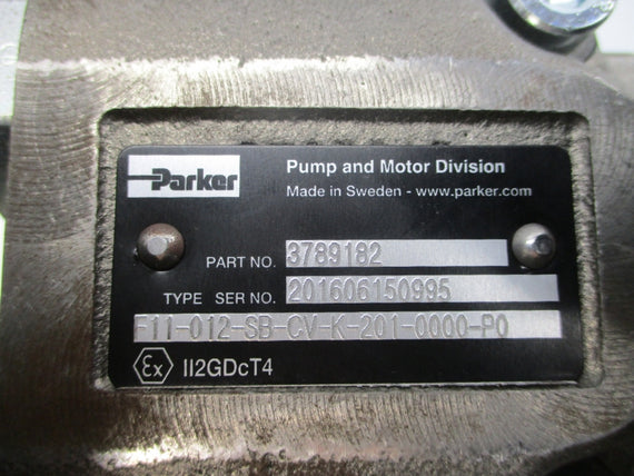 PARKER 3789182 F11-012-SB-CV-K-2001-0000-P0 NSNP