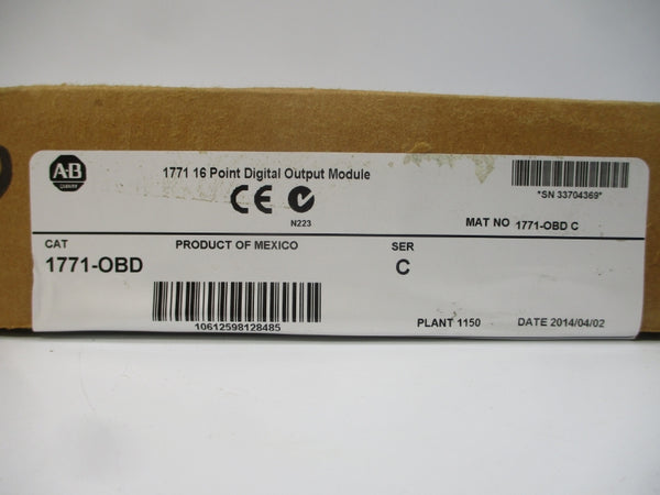 ALLEN BRADLEY 1771-OBD SER. C DATE: 2014 NSFS