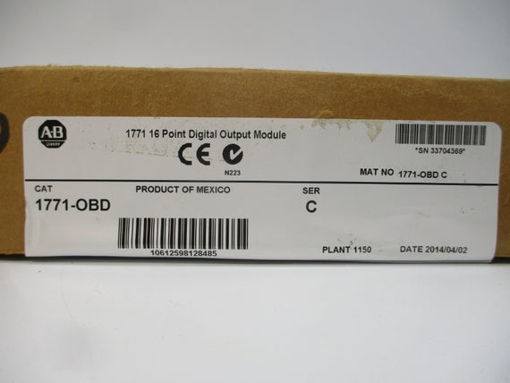 ALLEN BRADLEY 1771-OBD SER. C DATE: 2014 NSFS