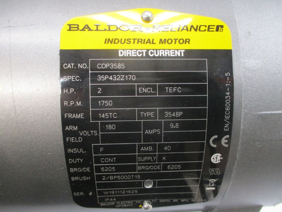 BALDOR CDP3585 35P432Z170 180V 9.6A NSNP