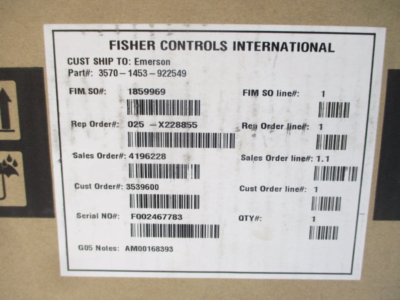FISHER CONTROLS 3570-1453-922549 NSMP