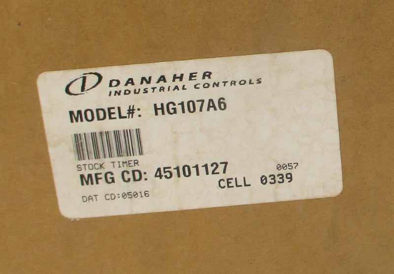 DANAHER HG107A6 120/240VAC 10/5A 150M NSMP