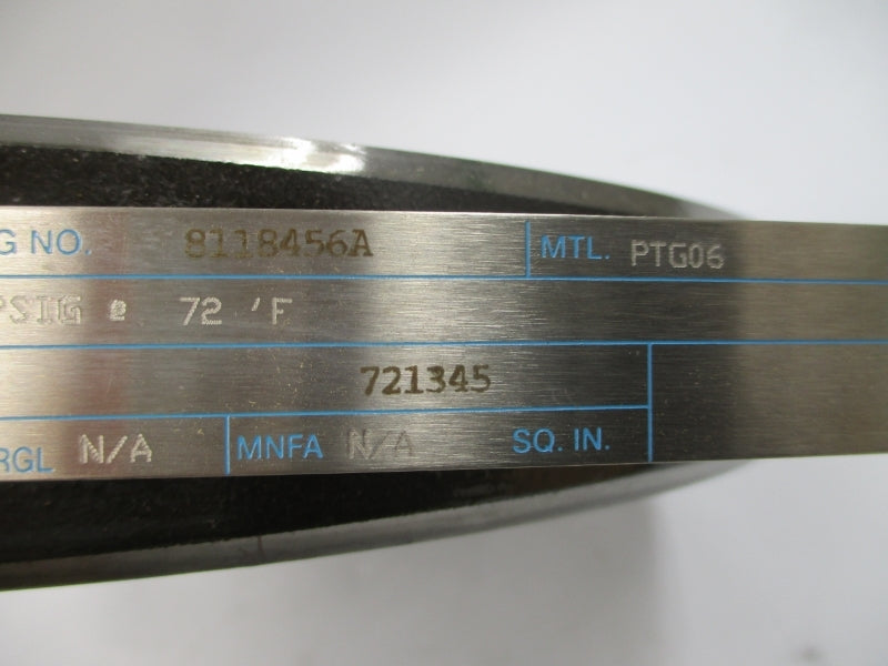 CONTINENTAL DISC 8118456A PTG06 15PSI 10" NSMP