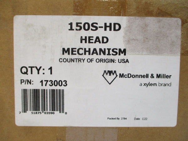 MCDONNELL & MILLER 150S-HD 173003 120/240VAC 44.4A 150PSI NSMP