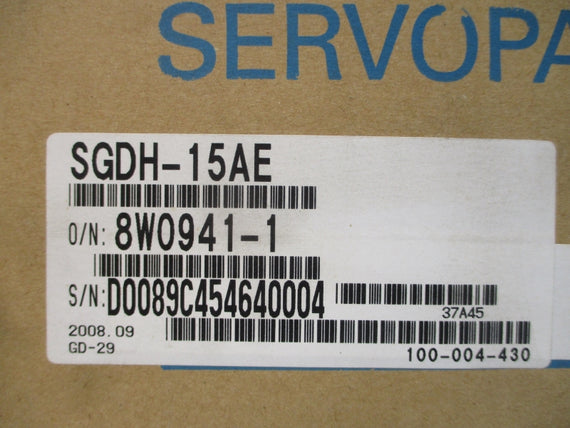 YASKAWA SGDH-15AE 200-230VAC 9.5A NSMP