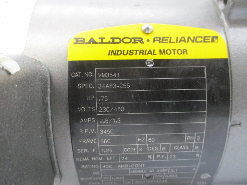 PRICE PUMP CD100AI-362-21111-75-36-3T6 VM3541 34A63-255 230/460V 2.6/1.3A NSNP