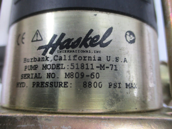 HASKEL 51811-M-71 8800PSI NSNP