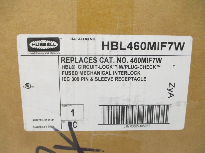 HUBBELL HBL460MIF7W 480VAC 60A NSMP