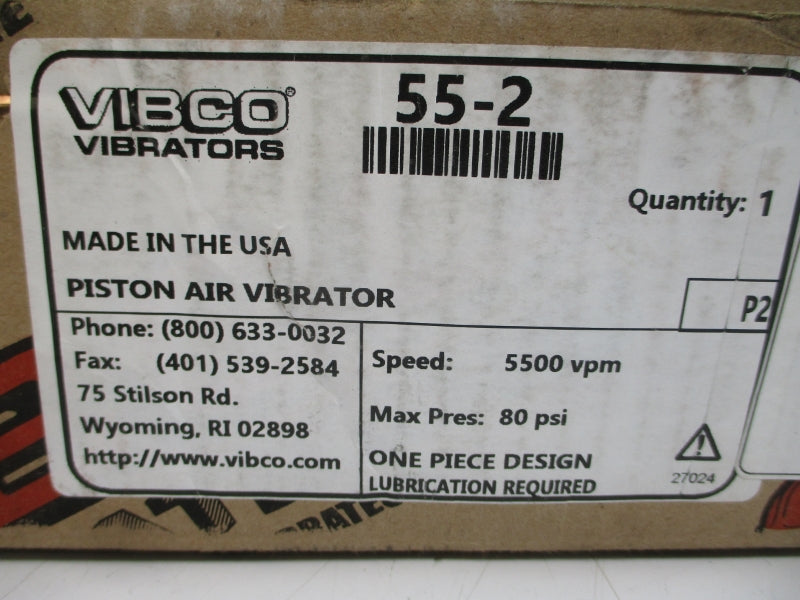 VIBCO 55-2 80PSI NSMP