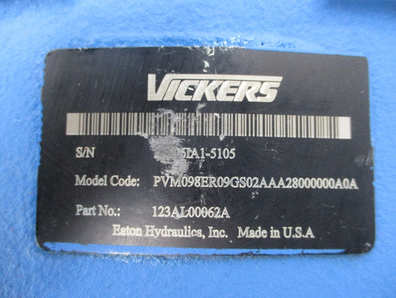 VICKERS 123AL00062A PVM098ER09GS02AAA28000000A0A NSNP