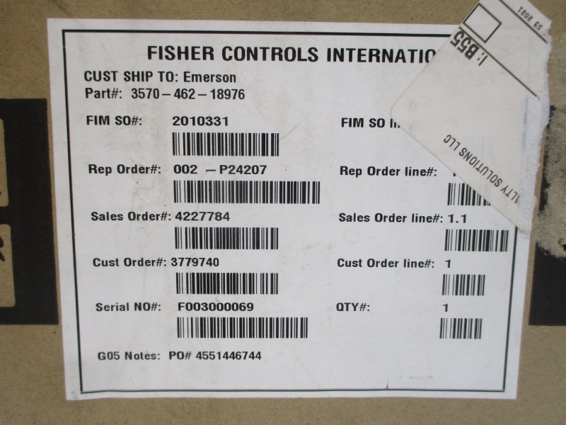 FISHER 3570-462-18976 NSMP