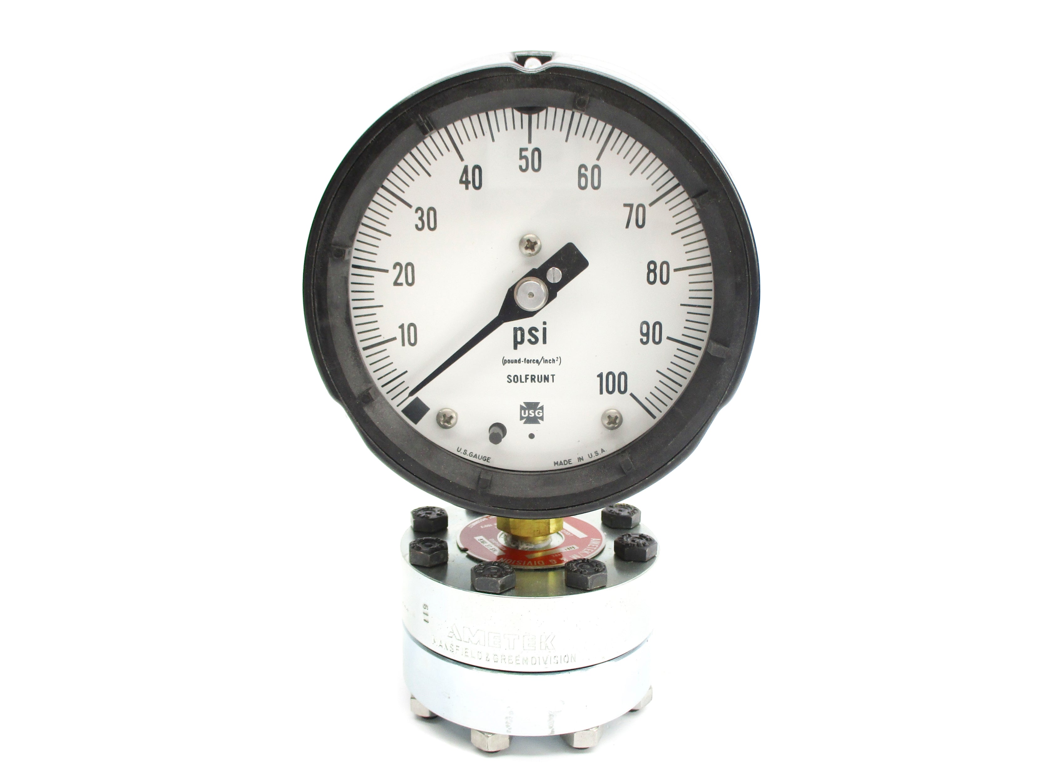 AMETEK 316L-ST-STL 0-100PSI NSNP