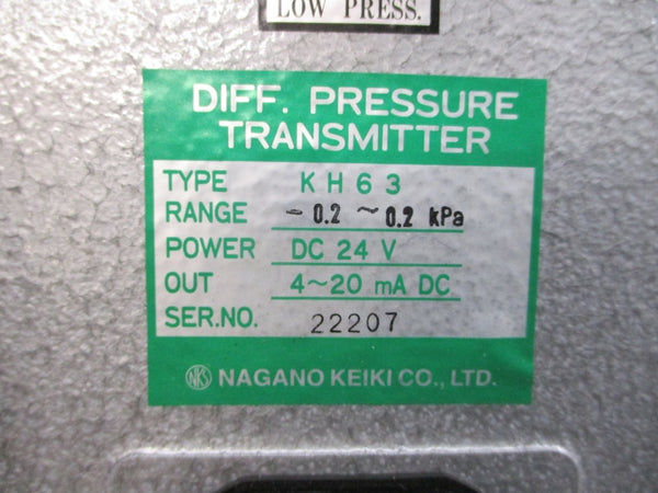 NAGANO KEIKI KH63 24VDC NSNP