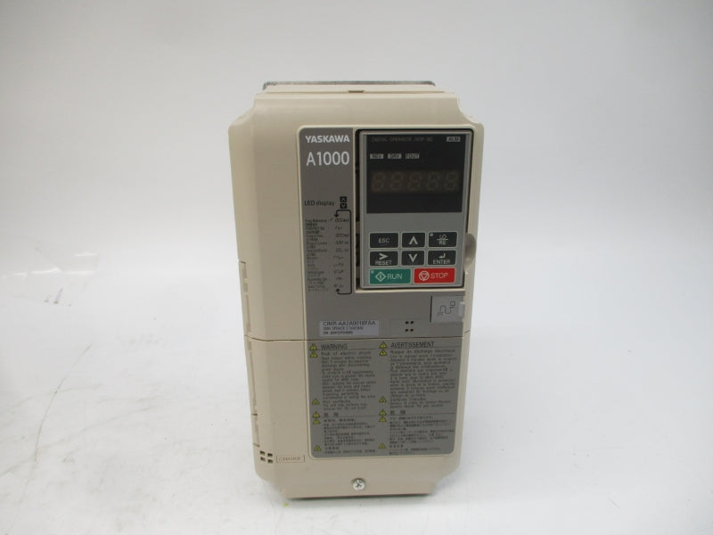 YASKAWA CIMR-AA2A0018FAA 200-240VAC 18.5/15.6A REV. A NSMP
